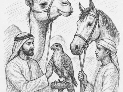 Falconry show Dubai – live falcon display by AELive
